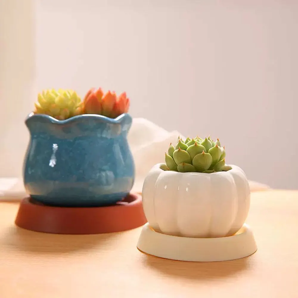 Plant Pot Base Breathable Tray Mold DIY Plaster Resin Coaster Round Plant Dish Drip Tray Concrete Casting Silicone Mold