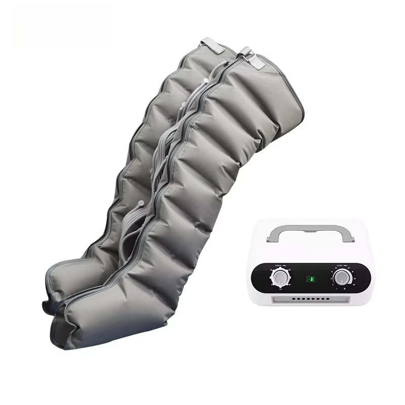 Eight Chambers 3 Sets Air Compression Massager with Heat Electric Pressotherapy Therapy Device for Home Rehabilitation