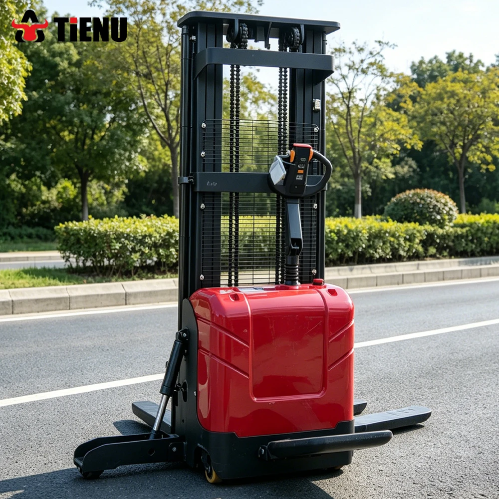 High Quality Compact Self Loading Stacker New Electric Lift Pallet Stacker Manual Pallet Stacker For Workshop Use