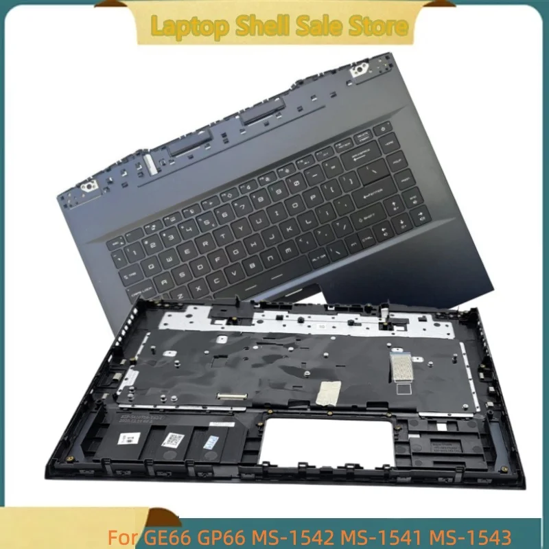 

New Laptop For GE66 GP66 MS-1541 MS-1543 MS-1542 RGB backlight Upper Case Palmrest C Cover Blue Black