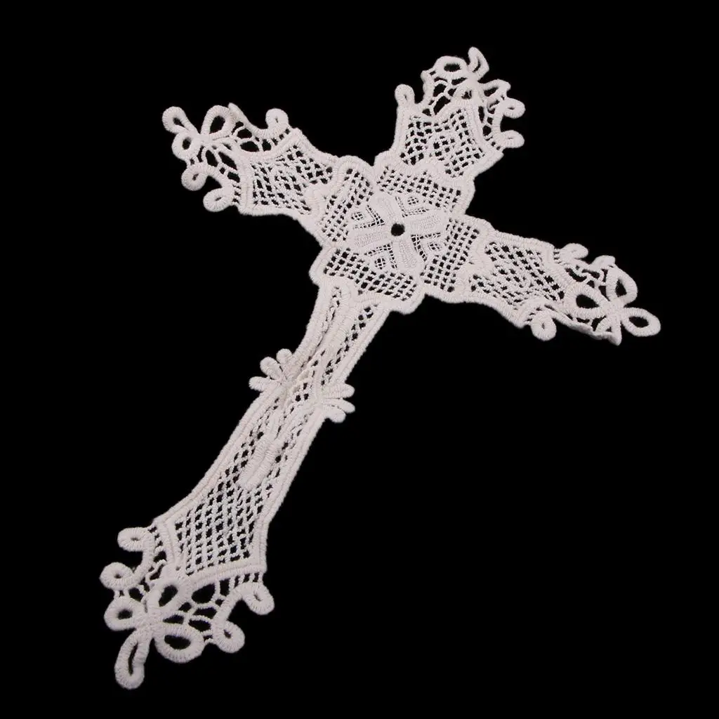 

Embroidery Cotton Lace Applique Flower Patch Sewing Craft Kit for Clothes Decorations Dress Jacket Jeans Embellishment