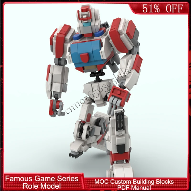 337 PCS Popular Game Character Series Gear Medic MOC Customize Modular Building Block Creative Design DIY Boys Toy Birthday Gift