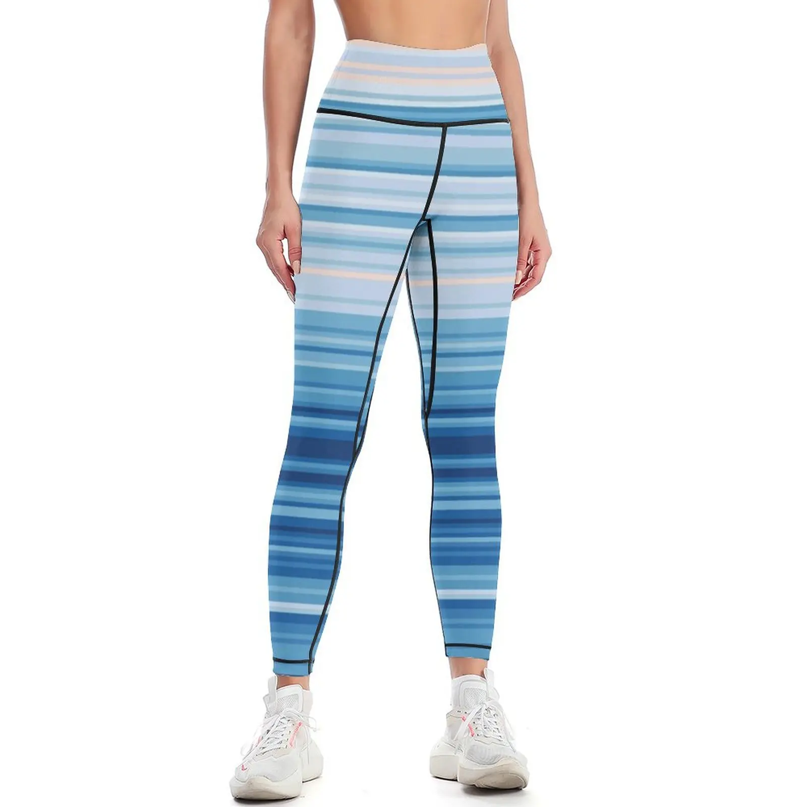 Climate Change Stripes Leggings Female legging pants gym wear Fitness woman Womens Leggings