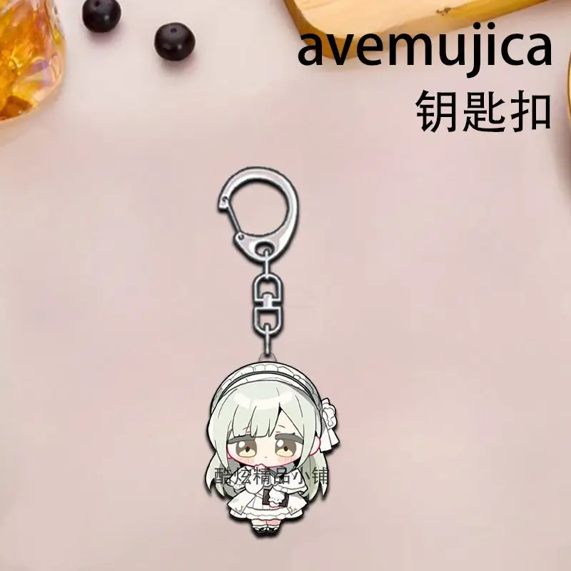 5 個のアニメ BanG Dream! キーホルダー漫画ミスミウイカ若葉睦美アクリルペンダントキーリングバックパック装飾ギフト