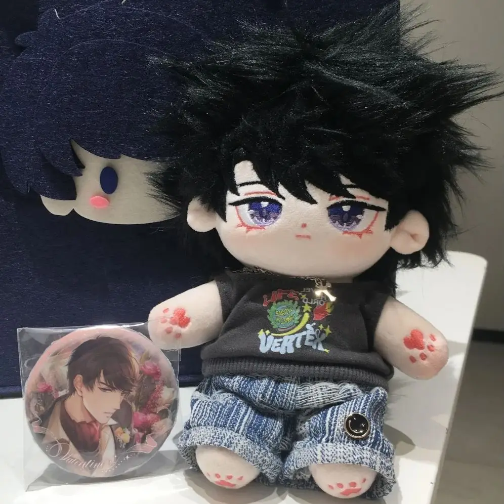 20cm New Game EVOL Mr.Love Queen's Choice Victor Cute Plush Doll Stuffed Body Cosplay Dress Up Plushie Toys Dolls Figure Gift