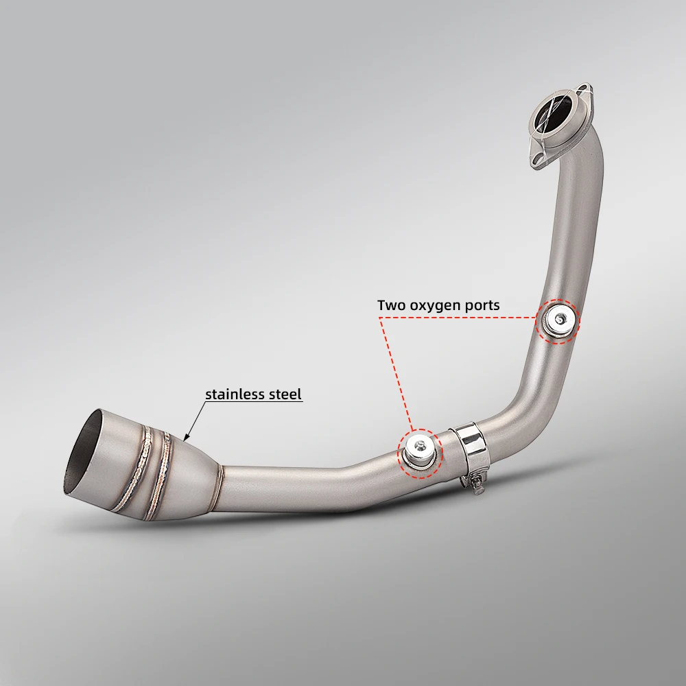 Motorcycle Exhaust Escape Front Link Pipe For DUKE 125 250 390 ADV SMC R Husqvarna Svartpilen 401 2024-2026