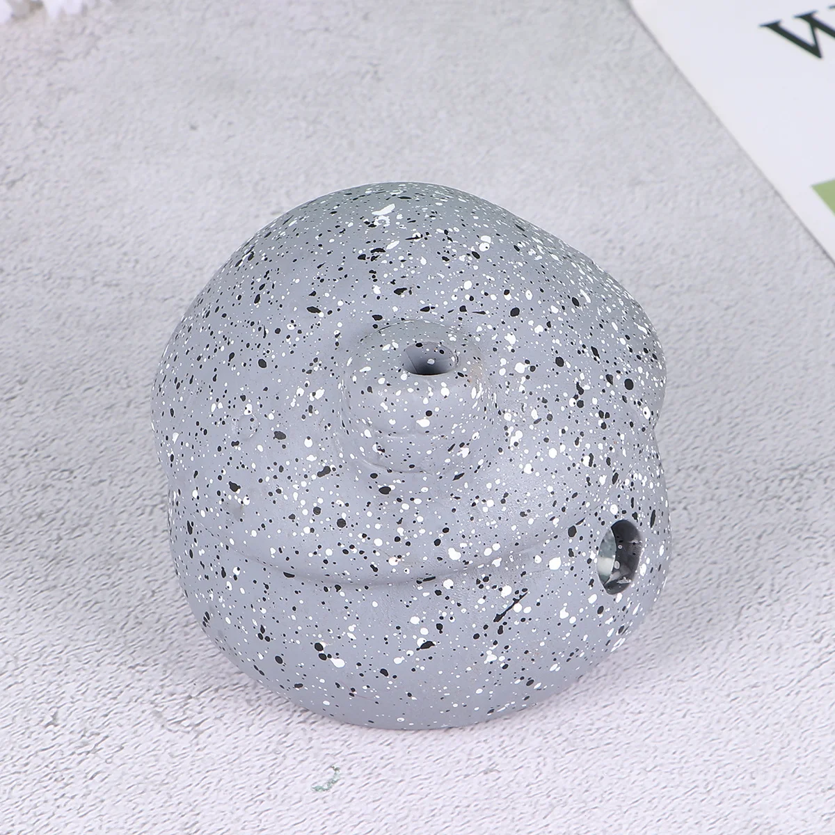 

1Pcs Fish Shelter Aquarium Ceramic Pot Hollow Habitat Decoration Natural Hiding Cave Colorful Ornament for Tank Shrimp