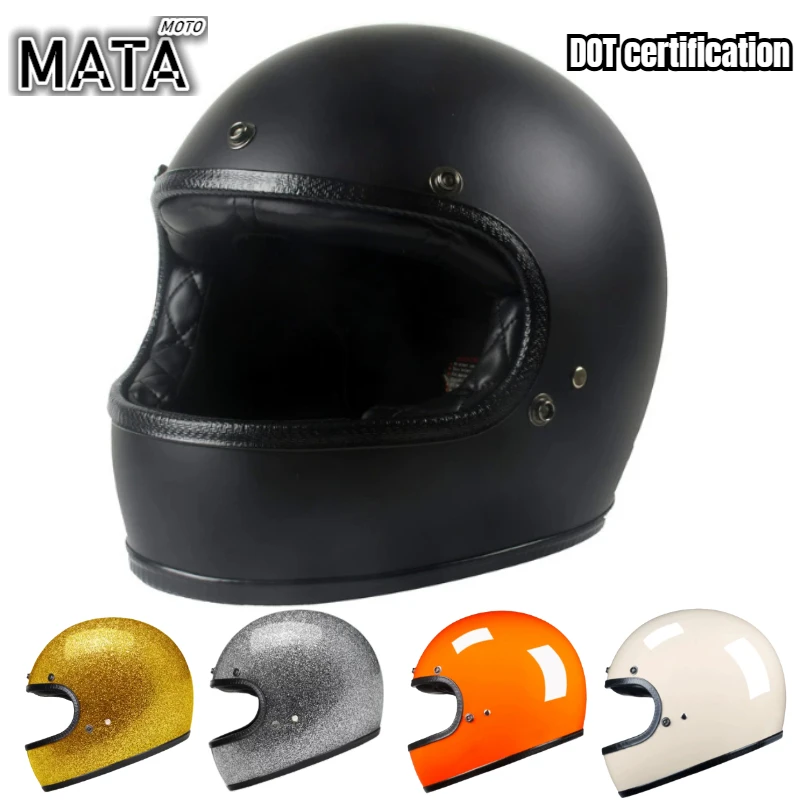 

Dot Fiberglass Full Face Helmet Motorcycle Racing Capacete De Moto Motociclista Para Motocross Kask Casco Matte Black