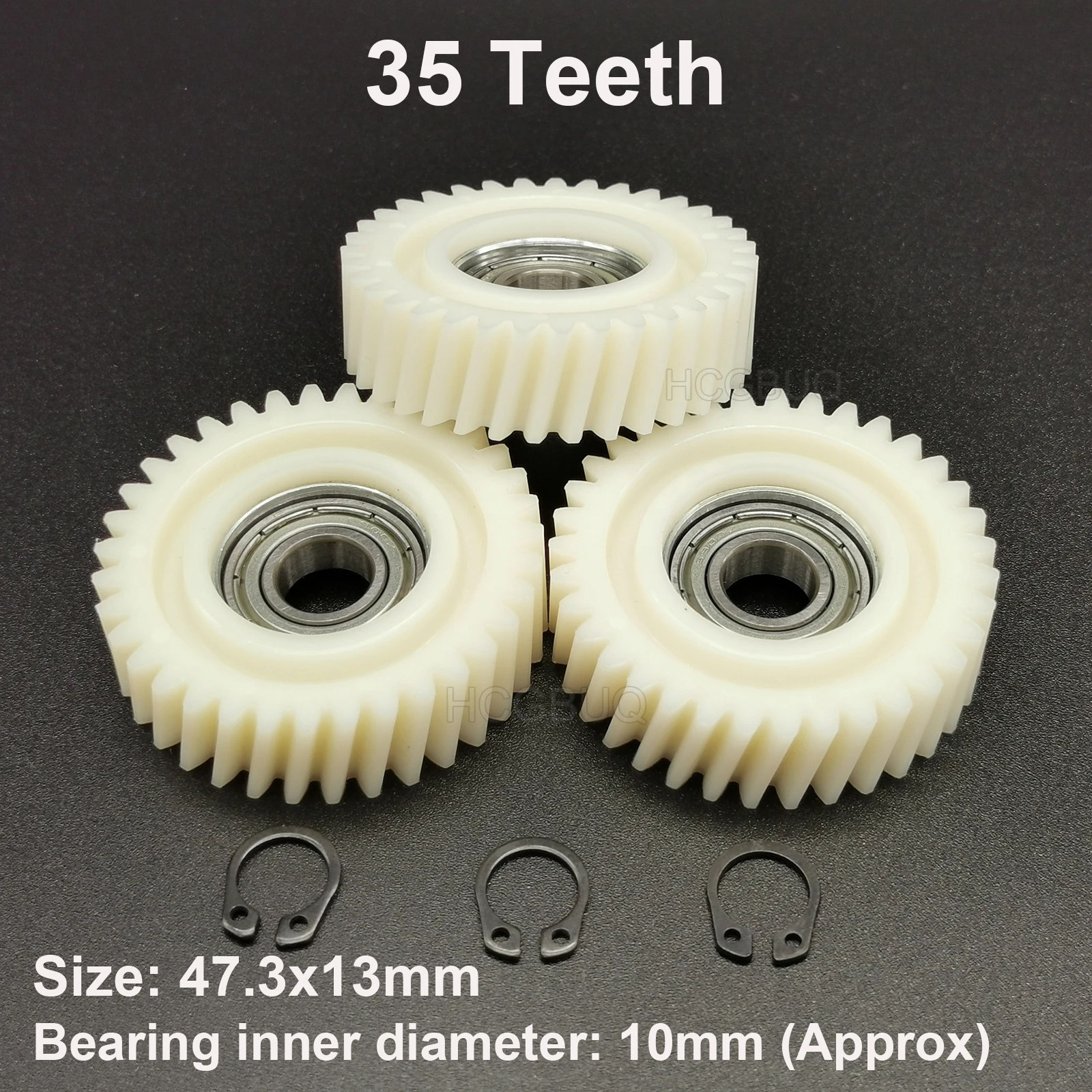 47.3x13mm Oblique Planetary Gear 35 Teeth Helical Gears With 10mm Bearings Wheel Hubs Electric Bike Gear For E-bike Parts