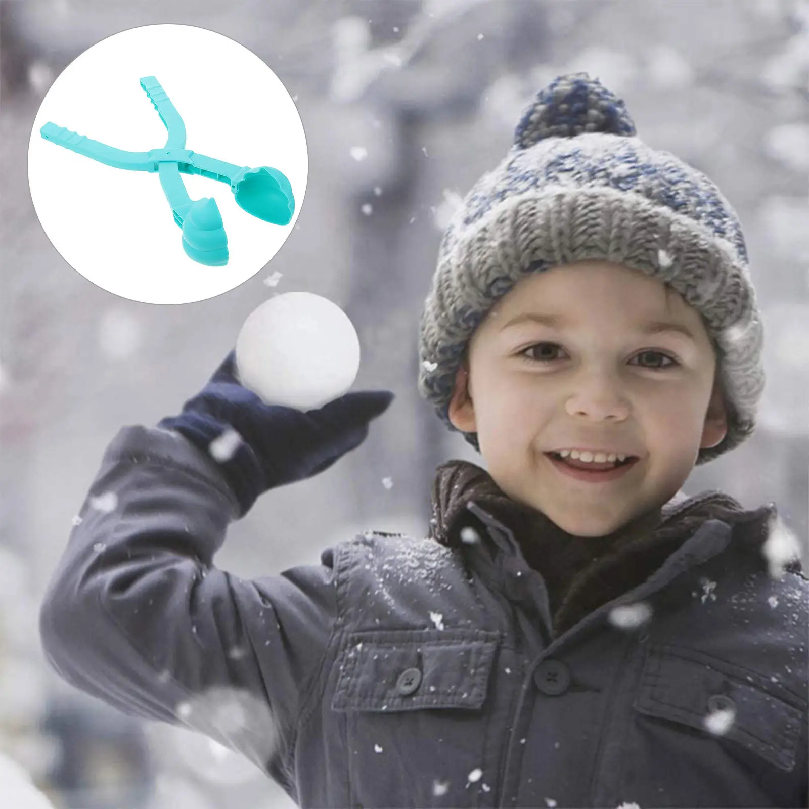 

Winter Clamp for Kids and Adults Portable Outdoor Fun Maker Tool for Snow Sand Mud Bath Bombs Poo Shape Clip Compact