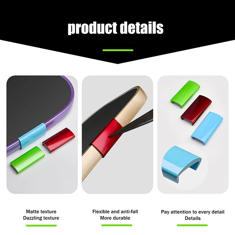 1/2Pcs For Pickleball Buckle Replace Accessories Pickleball Racket Snap Fastener 45×18 Mm Weights Clip Decorative Block image 4