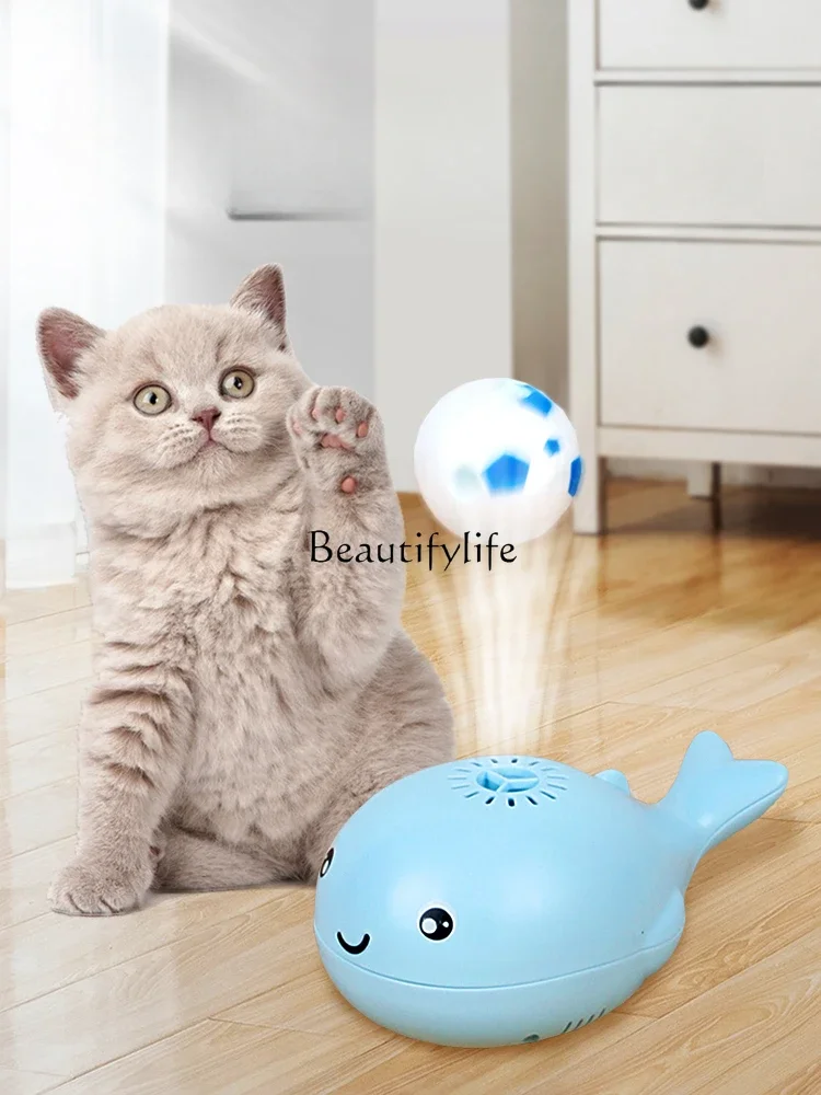 

Cat and Dog Toy Electric Wind Blowing Floating Ball Interactive Relief
