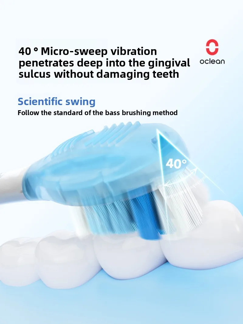 فرشاة أسنان كهربائية صغيرة من OCLEAN X Pro 20 AI للأزواج البالغين، اهتزاز بطيئة أوتوماتيكي بالكامل IPX7 X Pro 20 #3