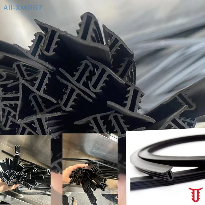 1.6M Car Rubber Sealing Strip Auto Dashboard Sealing Strip Noise Sound Insulation Rubber Strips Universal For Weatherstrip