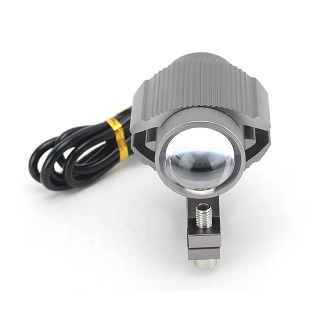 Bicicleta elétrica LED farol 12-80V impermeável frente lâmpada amarelo/branco luz alumínio liga Ebike cabeça luz ciclismo acessórios