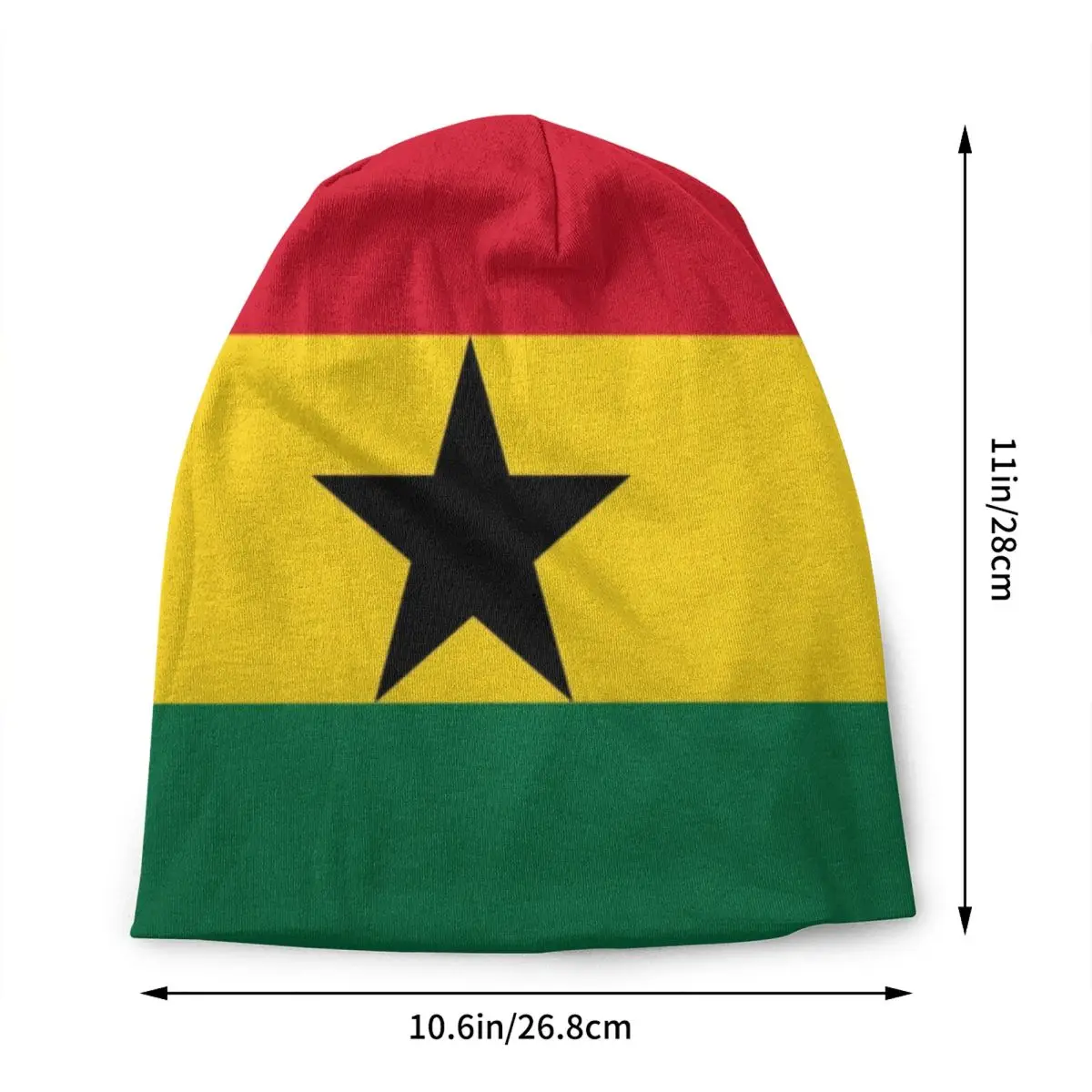 Ghana Flag Skullies Beanies Caps Unisex Winter Warm Knitting Hat Men Women Ghanaian Patriotic Bonnet Hats Outdoor Ski Cap