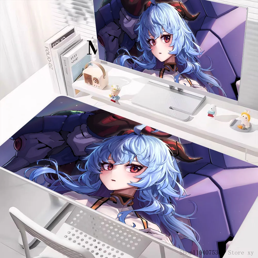 Anime Ayanami Rei Mousepad Mouse Mat Desk Mat With Pad Gaming Accessories Prime Gaming XXL Keyboard Pad Padding Mat