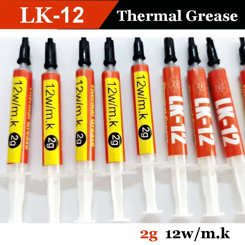 New Thermal Paste  Grease LK-12 12w  2g/5g/7g/10g  For LED CPU GPU Cooling And Household Appliances Electronic Components