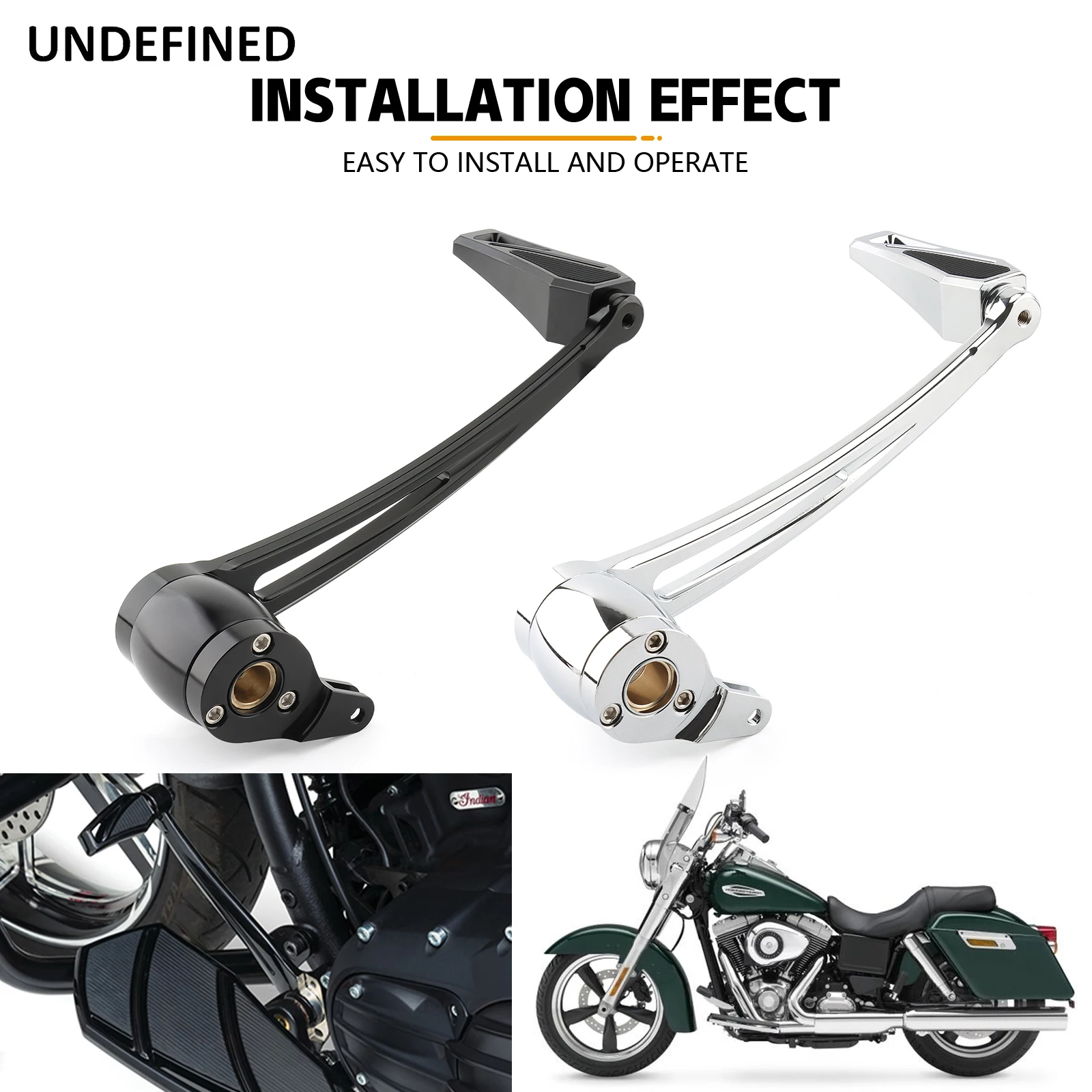 دراجة نارية الفرامل الذراع دواسة ، التحول رافعة ، شيفتر أوتاد أطقم ل هارلي بجولة الطريق الملك شارع إلكترا الإنزلاق الطريق الملك تريك 14-21 #6