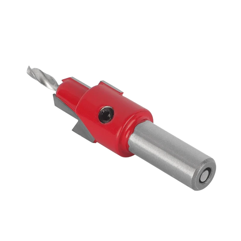10MM Shank Red Hss Woodworking Countersink Drill Bits Set Screw Extractor Drill Bit Milling Cutter for Wood Cutters Tools