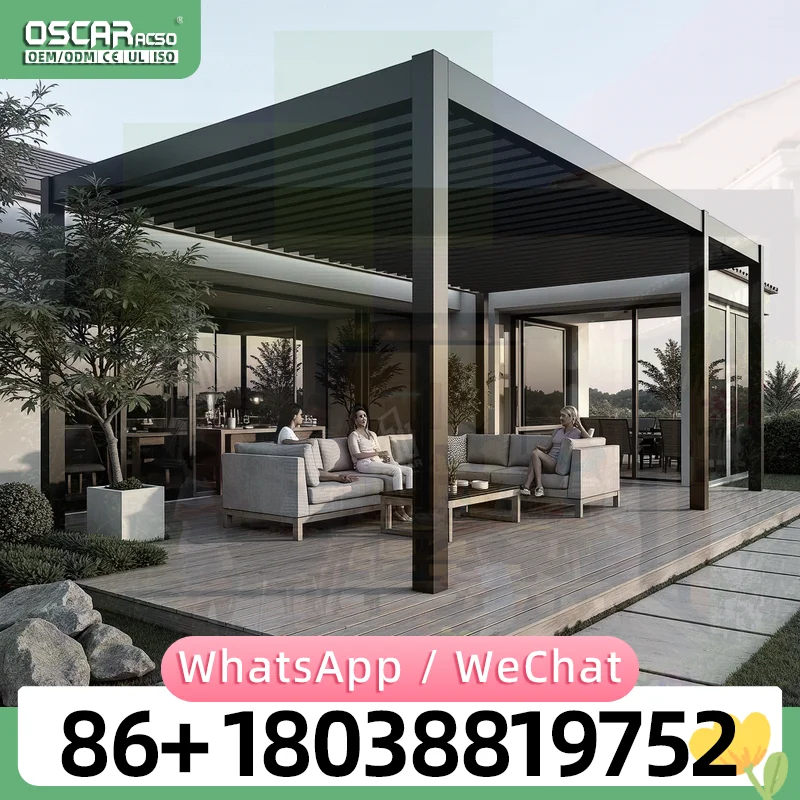 Sturdy Aluminum Pergola Weather Resistant Outdoor Patio Garden Deck Backyard USA Modern Shelter Shade Structure Grape Trellis Ga