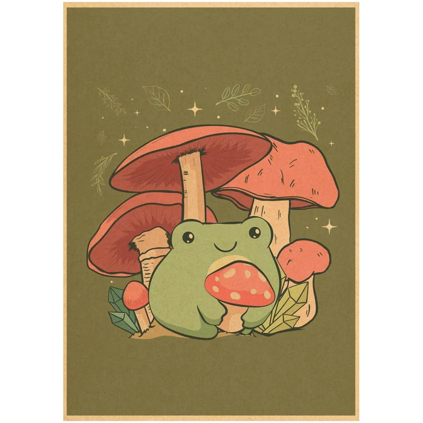 Cottagecore estetyczny sztuka plakatu drukuje film home decor ściany artystyczny obraz papier pakowy drukuj home decor plakat retro — zdjęcie 5