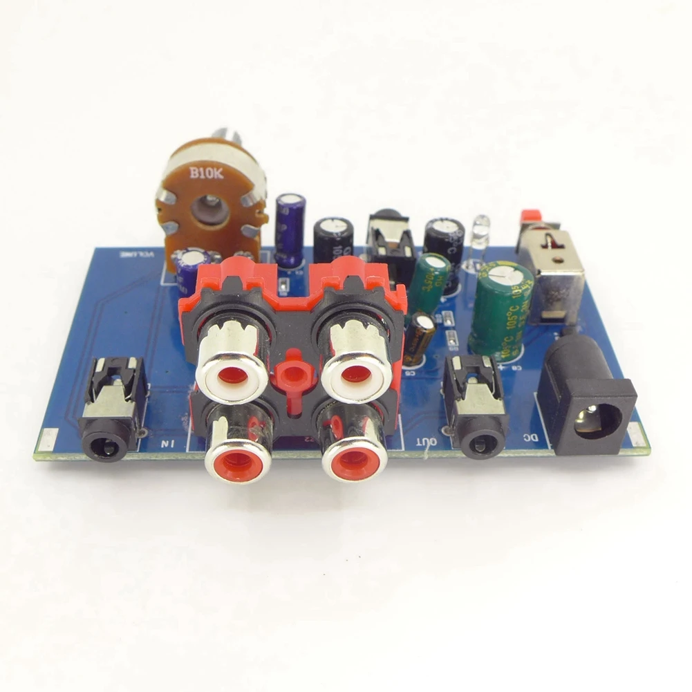 ABJG-NE5532 Dual OP Amp ด้านหน้าเครื่องขยายเสียง,หลอดสเตอริโอ Preamp Treble Mid Bass Tone Control