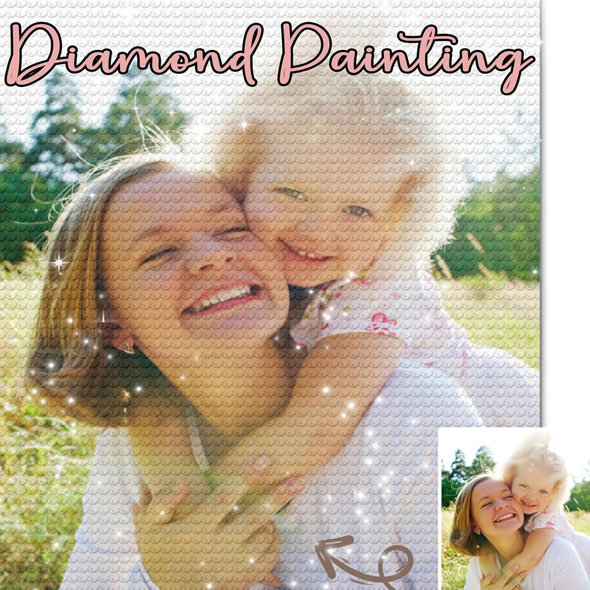 Embroidery Wall Art - Arte de Diamantes Personalizado con Foto,