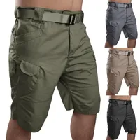 IX7 Mens Multi-pocket Shorts Summer Outdoor Hunting Fishing Cargo Shorts Tactical Waterproof Quick Dry Short Pants 6XL Hunting