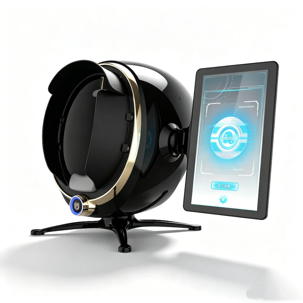 Portable 3D AI Face Skin Analyzer for Nose & Eyes Analysis Magic Face Mirror Device for Face Skin Analyzer