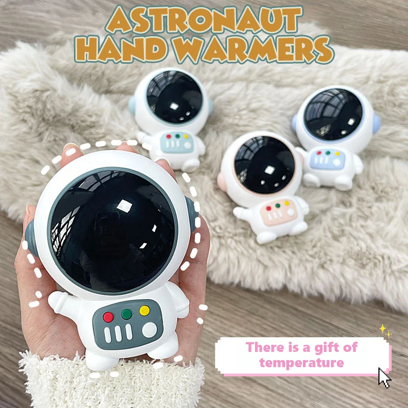 Cartoon Astronauts Warm Hands Treasure Toy Intelligent Temperature Control Usb Charging Baby Double-Side Heating Toys for Kids