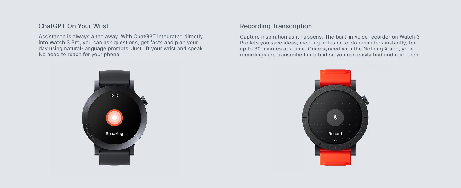 CMF Watch 3 Pro Smartwatch 1,43 Zoll AMOLED, 13 Tage Akkulaufzeit, Dual-GPS, Bluetooth-Anrufe mit KI-Geräuschunterdrückung, Herzfrequenzmessung – Detail 10