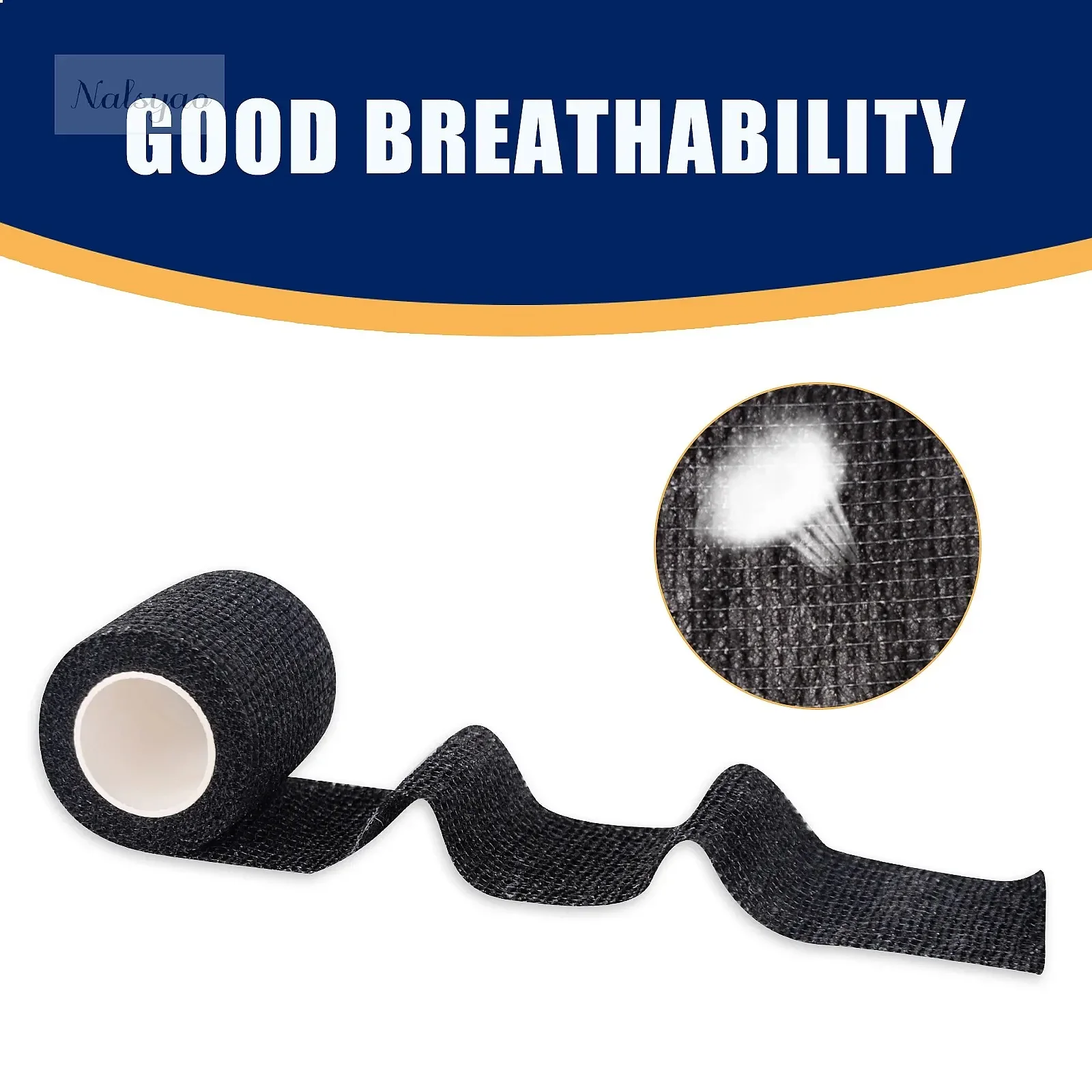 5/10/20Pcs Black Tattoo Grip Bandage High Quality Waterproof Self Adhesive Soft Cotton Tattoo Supplies Accessories