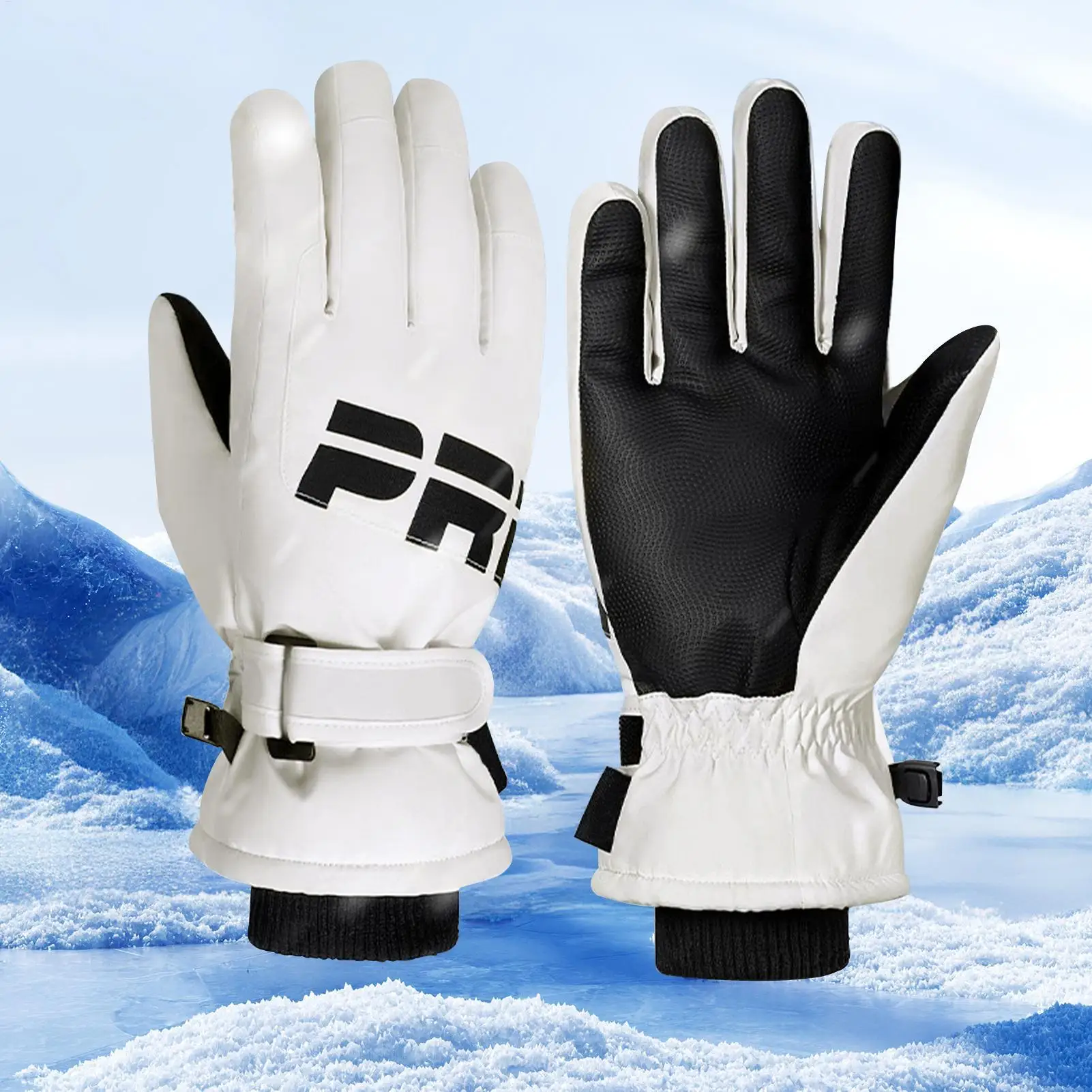 Thermische waterdichte winterhandschoenen Antislip geïsoleerde sneeuwhandschoenen voor skiën Fietsen Rijden Koud weer Warm touchscreen wanten