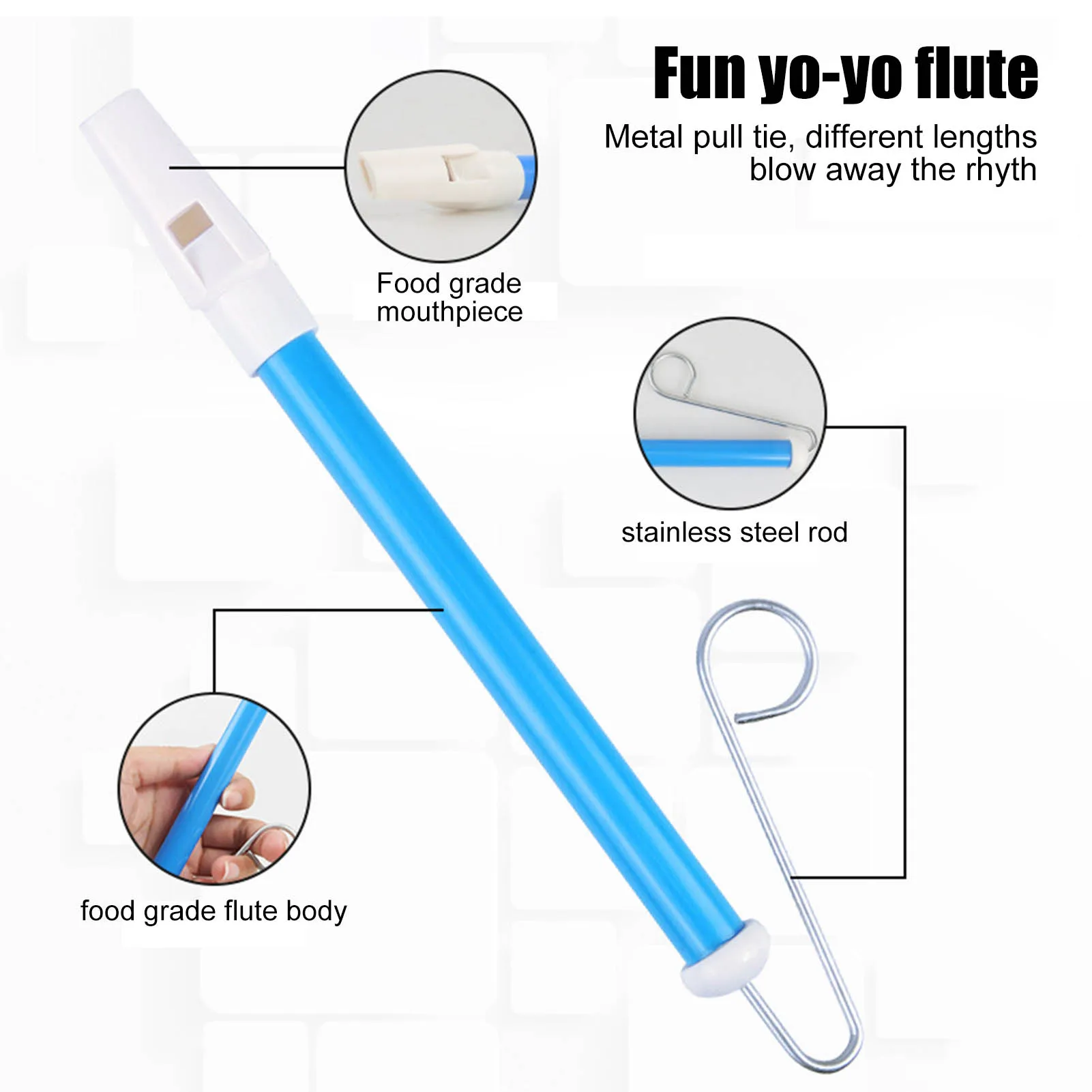 Sifflet à glissière itude pour enfants, jouet à glissière Premium, jouet musical classique, jouets Piccolo pour enfants