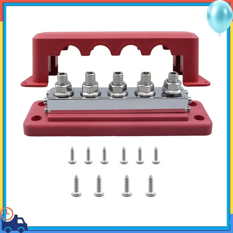 

L37A-M10 Блок распределения питания 600А Электрическая клеммная колодка 24 В Босс-бар 600А Электрический красный