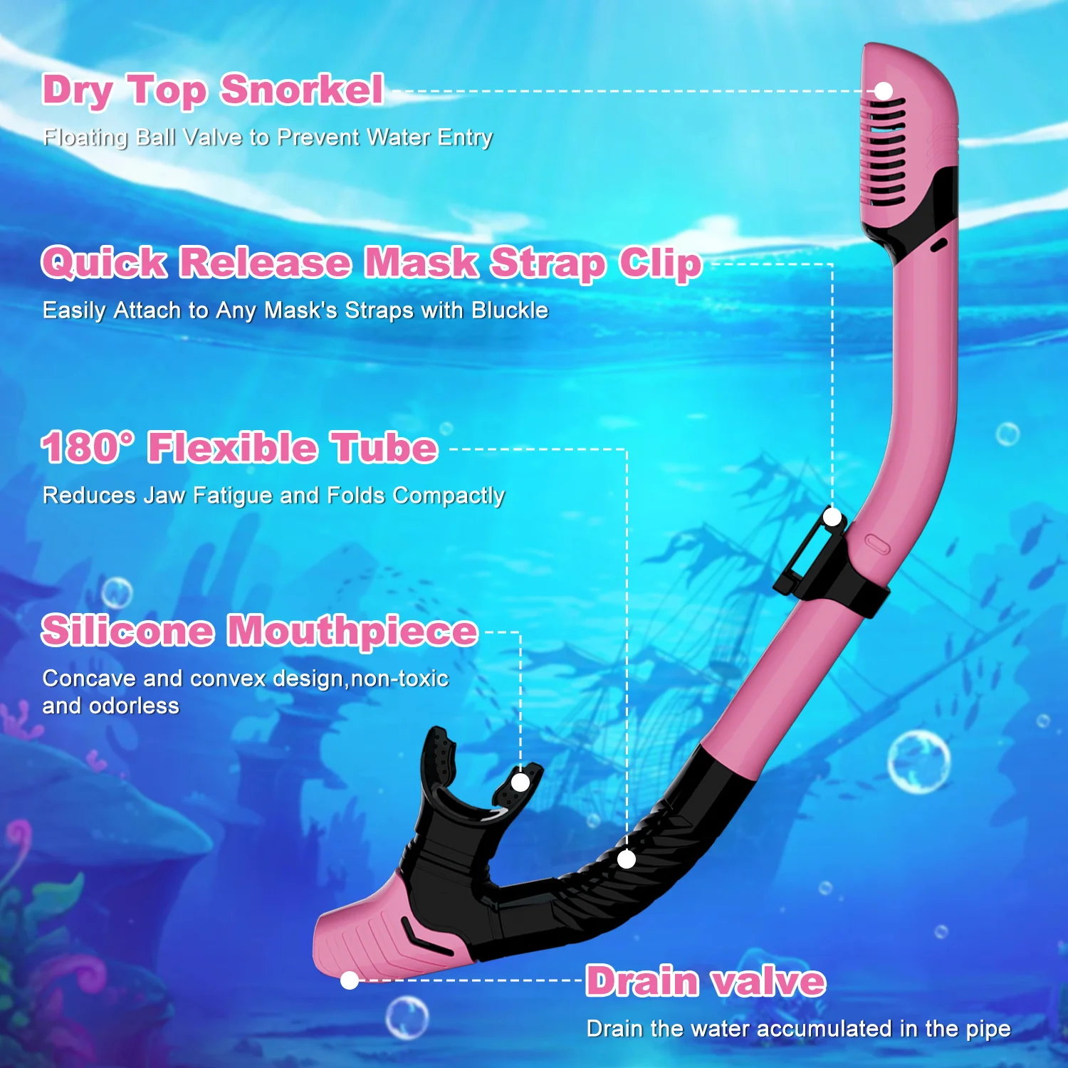 Snorkeling Mask Sets, Goggles  - огляд і ціна Freediving Mask Set