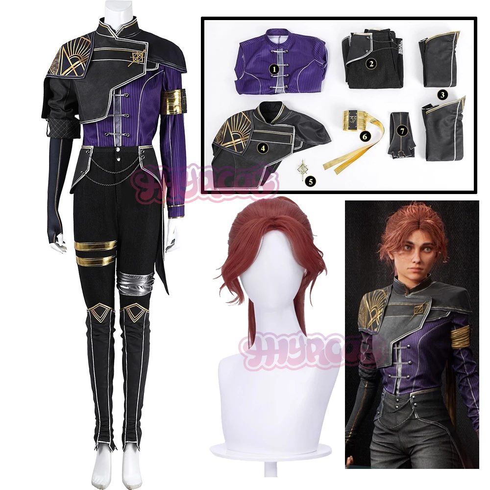 Maelle تأثيري كلير Obscur: إكسبيديشن 33 زي شعر مستعار لعبة أنيمي اكسسوارات الحفلات الدعامة موحدة هالوين لعب دور الملابس #1