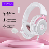 EKSA E900 PC Gaming Headphones 3.5mm Wired Headset Gamer Stereo Over-Ear Headphone with Detachable Microphone for PS4/PS5/Xbox