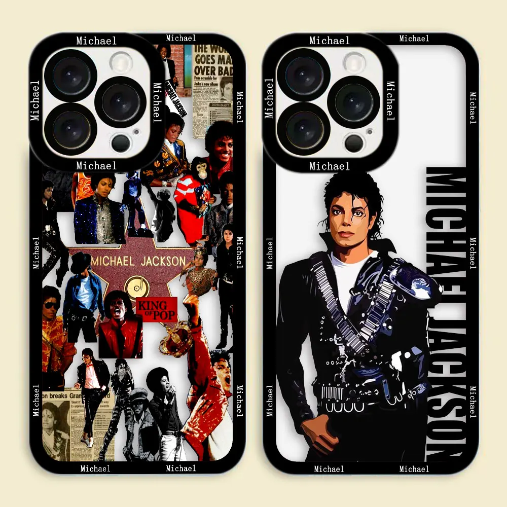 

Singer M-Michael j-Jackson Cover Clear Phone Case For Redmi Note 15 14 13 12 11 11T 11S 10 9 10S 9S 8 Pro Max Plus Shell Case