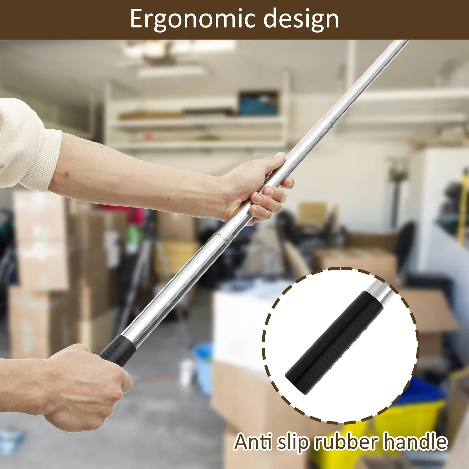 مريح تصغير شاحنة السرير المسترد أداة الفولاذ المقاوم للصدأ شاحنة البضائع المنتزع مع المضادة للانزلاق المطاط قبضة للشاحنات المرآب