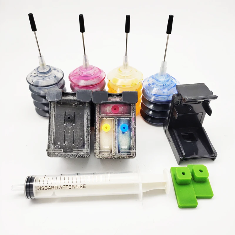 21 22 XL Refillable FOR HP Compatible Ink Cartridge Deskjet 3915 3920 D1530 D1320 D1311 D1455 F2100 F2280 F4100 F4180 Printer