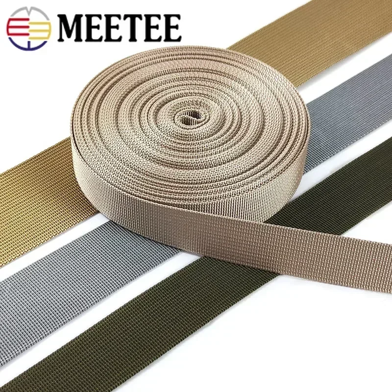 5M 20/25/32/38/50mm Nylon Webbing Tape for Strap Safety Belt Knapsack Ribbon Bands DIY Bag Clothes Bias Binding Sewing Accessory