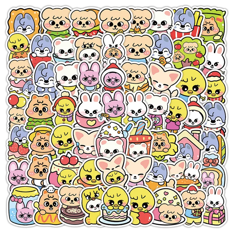 100/200 個 Skzoo かわいい漫画ステッカー動物コレクションステッカーストレイキッズデカールスケートボード文具子供のステッカーおもちゃ