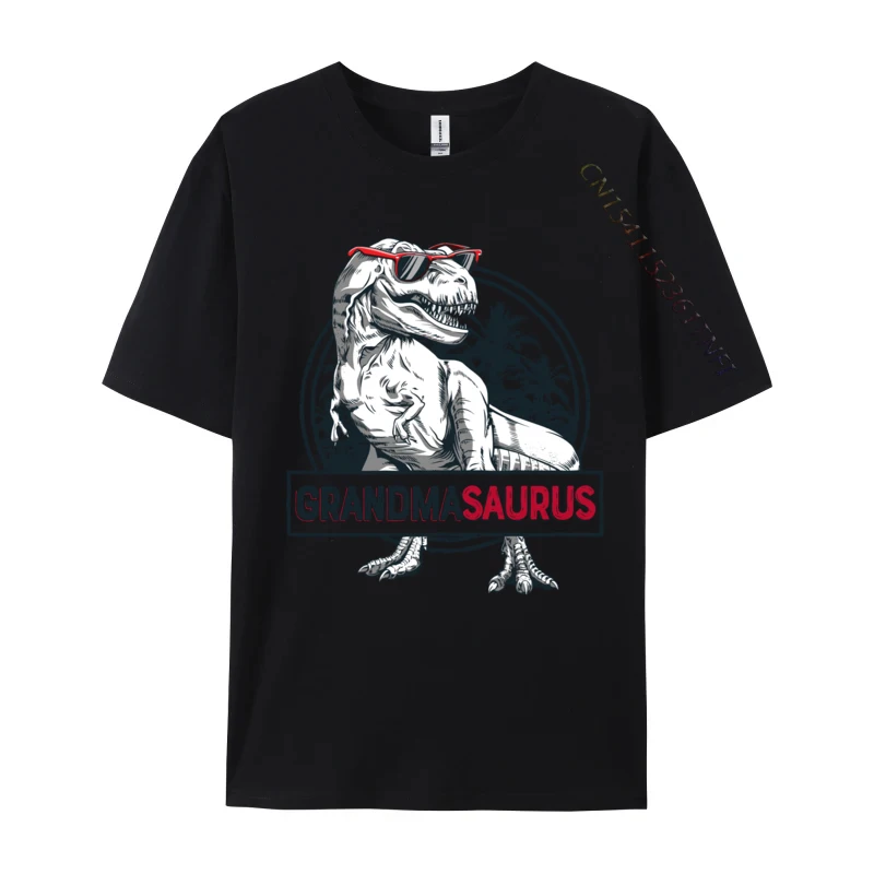 Grandmasaurus T rex Dinosaur Grandma Saurus Mother s Family comfortable Tops Shirt ostern Day Cotton Men T-Shirt