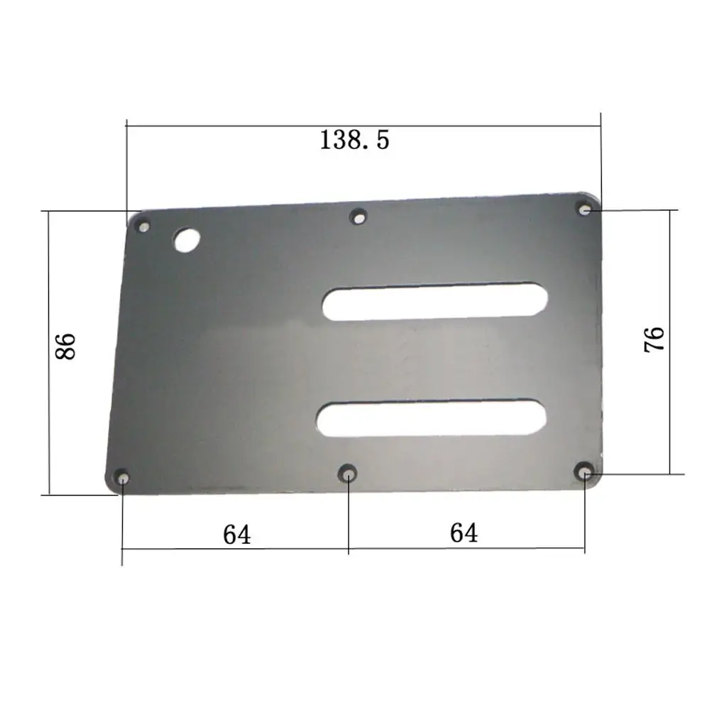 1Pc Black Guitar Back Protector Backplate Cavity Trem Cover per FD ST Guitar