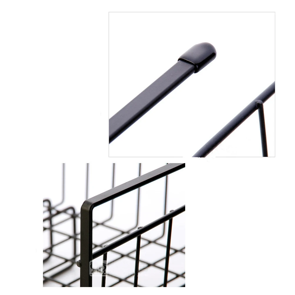 

Kitchen Under Cabinet Shelf Steel Wire Storage Rack U-Shaped Hook Space Saving For Cabinet Wardrobe