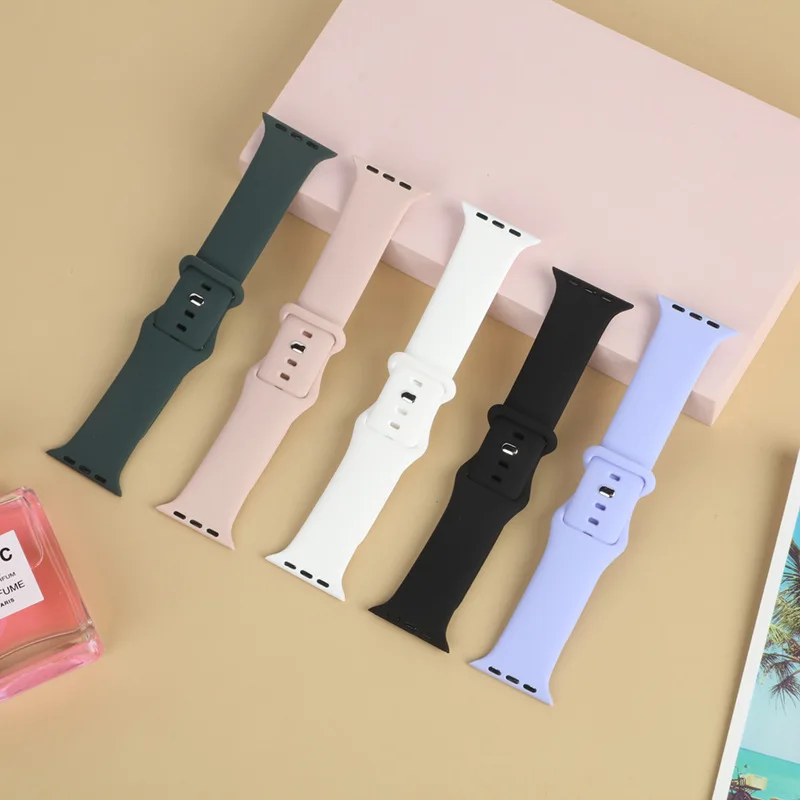 Pasek sportowy do zegarka Apple 38 mm 40 mm 41 mm 42 mm 44 mm 45 mm 49 mm Miękka silikonowa bransoletka Correa IWatch 9 Ultra 8 7 6 5 4 3 SE — zdjęcie 7