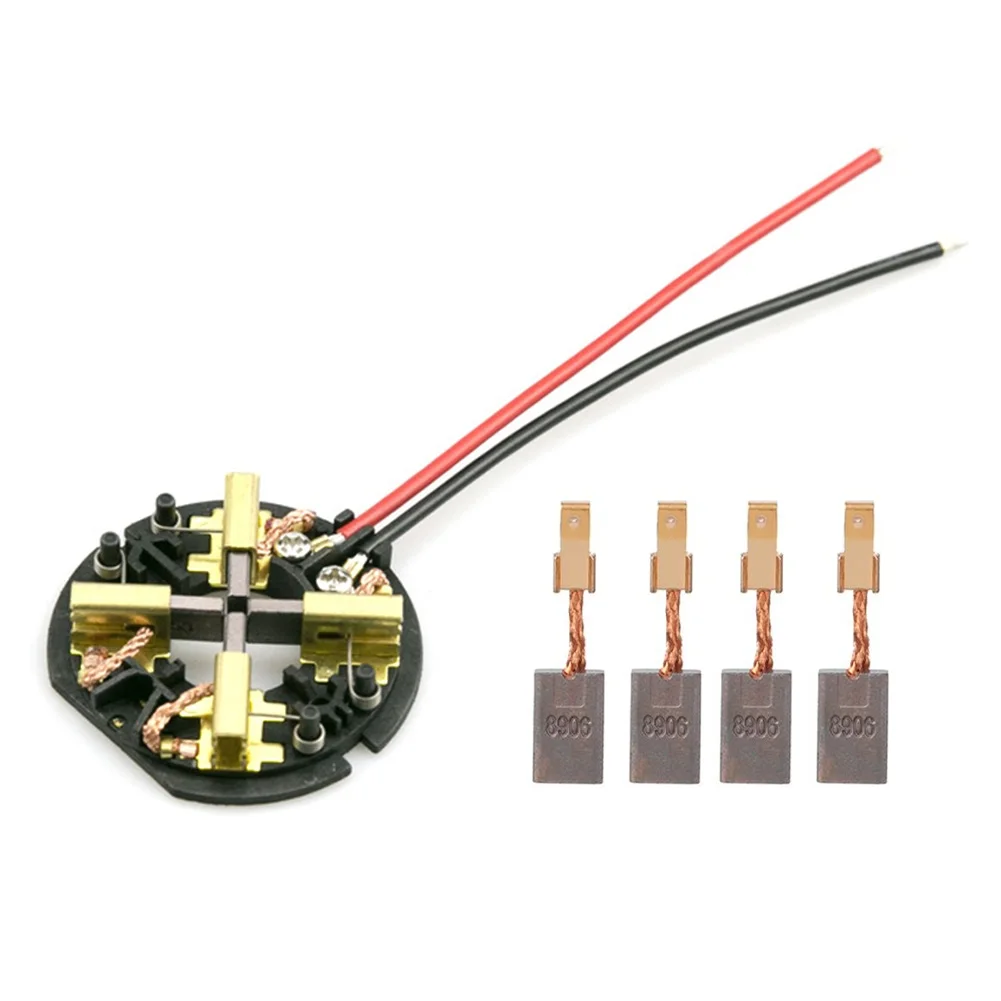 5pcs Carbon Brush Holder Brush Card Assembly Lithium Battery Electric Wrench Four Brush Carbon Brush Holder Accessories