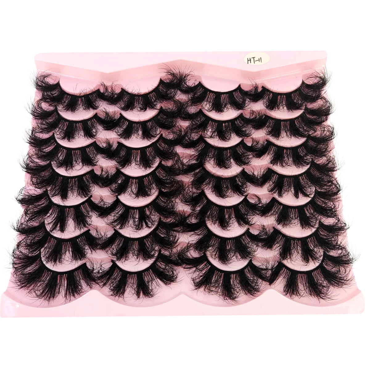 ใหม่ 14 คู่ขนตาขนมิงค์เทียมขนตาขนมิงค์ฟูติดทนนานขนตาหยิกที่มีศักยภาพขนตาหนาขยาย